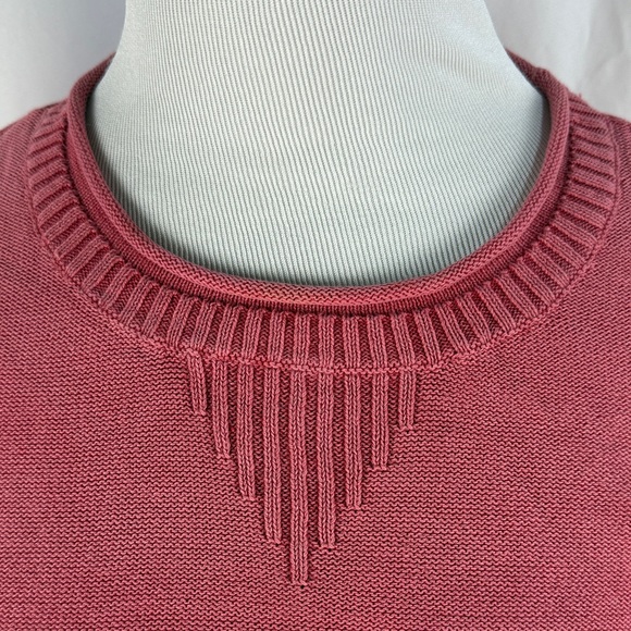 Coldwater Creek Rose Cotton Crew Neck Sweater - Picture 5 of 6